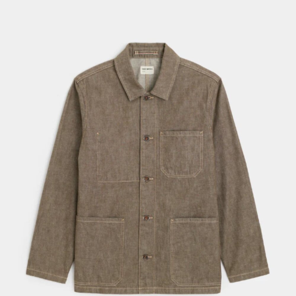 Lightweight Japanese Selvedge Chore Coat in Whiskey
